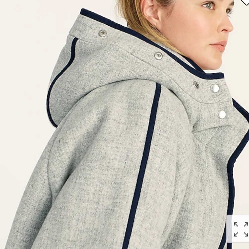 J.Crew Summit parka in Italian stadium-cloth wool NWT - Picture 3 of 7